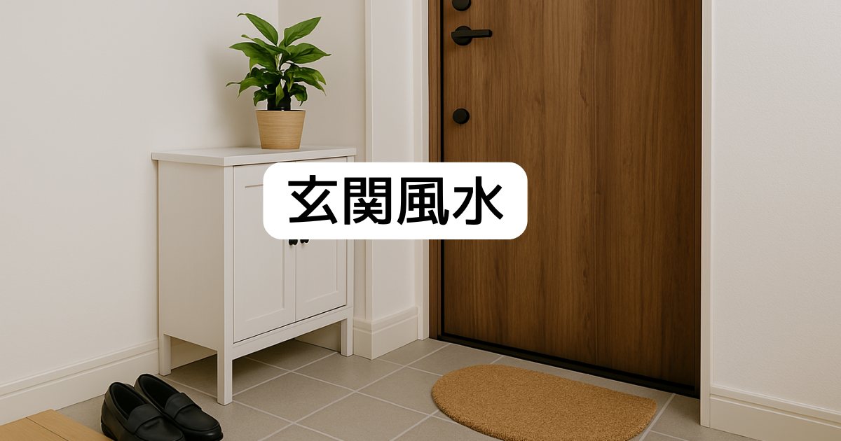 玄関を整える風水のアイキャッチ画像